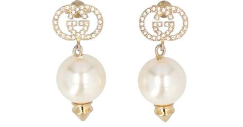 gucci pearl stud earrings